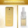 ALLEXTREME Gold Car Air Freshener Perfume Dashboard Vent Liquid Clip Diffuser Lasting Fragrance Spill-proof Auto Interior Accessories for Car & Offices (8ml,CK ONE)