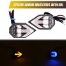 Allextreme Arrow Flush Mount LED Indicators with DRL Turn Signals Front and Rear Bright Warning Lamp Water Resistant for Electric Bike & Motorbike