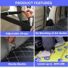 Allextreme S30 Non Inflatable Car Bed Mattress 2 in 1 Double-Sided Back Seat Foldable Sleeping Bed for Kids & Adults Travel Trips Camping Picnic Universal Fit