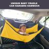 AllExtreme Car Cradle Hammock for 0 to 3 Year Baby Portable Travel Cloth Jhula with Adjustable Belt Hangers and Carry Bag (Musturd Yellow)
