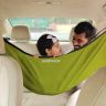 AllExtreme Car Cradle Hammock for 0 to 3 Year Baby Portable Travel Cloth Jhula with Adjustable Belt Hangers and Carry Bag (Neon Green)