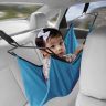 AllExtreme Car Cradle Hammock for 0 to 3 Year Baby Portable Travel Cloth Jhula with Adjustable Belt Hangers and Carry Bag (Sky Blue)