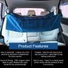 AllExtreme Car Cradle Hammock for 0 to 3 Year Baby Portable Travel Cloth Jhula with Adjustable Belt Hangers and Carry Bag (Sky Blue)