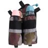AllExtreme Bottle Empocher Drink Container Carrier Holder Mesh Design for Cycling Camping Travel - (Left/Right, Grey & Army Green)