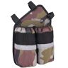 AllExtreme Bottle Empocher Drink Container Carrier Holder Mesh Design for Cycling Camping Travel - (Left/Right, Grey & Army Green)