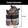 AllExtreme Bottle Empocher Drink Container Carrier Holder Mesh Design for Cycling Camping Travel - (Left/Right, Grey & Army Green)