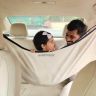 AllExtreme Car Cradle Hammock for 0 to 3 Year Baby Portable Travel Cloth Jhula with Adjustable Belt Hangers and Carry Bag (White)