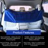 AllExtreme Car Cradle Hammock for 0 to 3 Year Baby Portable Travel Cloth Jhula with Adjustable Belt Hangers and Carry Bag (Blue)