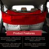 AllExtreme Car Cradle Hammock for 0 to 3 Year Baby Portable Travel Cloth Jhula with Adjustable Belt Hangers and Carry Bag (Red)