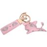 Allextreme Kitty Design Keychain Anti-Lost D-Ring Heavy Duty Keyring with 1 Screwdriver and 2 Rings for Car Bike