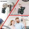 Allextreme Kitty Design Keychain Anti-Lost D-Ring Heavy Duty Keyring with 1 Screwdriver and 2 Rings for Car Bike