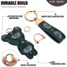 Allextreme Kitty Design Keychain Anti-Lost D-Ring Heavy Duty Keyring with 1 Screwdriver and 2 Rings for Car Bike