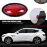 AllExtreme CAS-232 Oval Design Car Door Edge Guard Anti Scratch Protector with Sticker Seal for All Cars (Set of 6, Red)