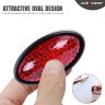 AllExtreme CAS-232 Oval Design Car Door Edge Guard Anti Scratch Protector with Sticker Seal for All Cars (Set of 6, Red)