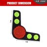 AllExtreme CAS-231 L Design Car Door Corner Guard Anti Scratch Shock-Absorbing Edge Protector with Sticker for All Cars(Set of 4, Multicolour)