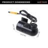 AllExtreme U11 Car Dash Cam 720P Loop HD Video Recorder Wide Angle Lens Android Stereo Compatible Front Camera with Night Vision and USB Interface