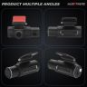 AllExtreme X13 2K 3 Channel Dash Cam 1440P Front 1080P Inside HD Loop Video Recording with 128 GB SD Card Night Vision (Black)