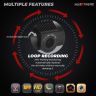 AllExtreme X13 2K 3 Channel Dash Cam 1440P Front 1080P Inside HD Loop Video Recording with 128 GB SD Card Night Vision (Black)
