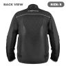 Allextreme AVIANT AIR Bike Riding Jacket CE Level 2 Certified Armour Protector Elbows Shoulders Protection Mesh Fabric Motorcycle Rider Gear for Bikers (S, All Black)