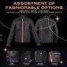 Allextreme AVIANT AIR Bike Riding Jacket CE Level 2 Certified Armour Protector Elbows Shoulders Protection Mesh Fabric Motorcycle Rider Gear for Bikers (2XL, Black & Orange)