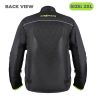 Allextreme AVIANT AIR Bike Riding Jacket CE Level 2 Certified Armour Protector Elbows Shoulders Protection Mesh Fabric Motorcycle Rider Gear for Bikers (2XL, Black & Green)