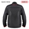 Allextreme AVIANT AIR Bike Riding Jacket CE Level 2 Certified Armour Protector Elbows Shoulders Protection Mesh Fabric Motorcycle Rider Gear for Bikers (S, Black & Red)