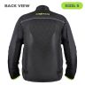 Allextreme AVIANT AIR Bike Riding Jacket CE Level 2 Certified Armour Protector Elbows Shoulders Protection Mesh Fabric Motorcycle Rider Gear for Bikers (S, Black & Green)