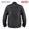 Allextreme AVIANT AIR Bike Riding Jacket CE Level 2 Certified Armour Protector Elbows Shoulders Protection Mesh Fabric Motorcycle Rider Gear for Bikers (3XL, Black & Red)