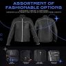 Allextreme AVIANT AIR Bike Riding Jacket CE Level 2 Certified Armour Protector Elbows Shoulders Protection Mesh Fabric Motorcycle Rider Gear for Bikers (M, All Black)