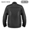 Allextreme AVIANT AIR Bike Riding Jacket CE Level 2 Certified Armour Protector Elbows Shoulders Protection Mesh Fabric Motorcycle Rider Gear for Bikers (2XL, All Black)