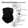 Allextreme Neck Gaiter Bandana For Men & Women Sun Protection (Black)