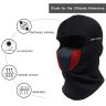 Allextreme Full Face Mask Anti Pollution Sun Protection Warmer Riding Balaclava with Air Filter Mesh for Biking Cycling (Black & Red)