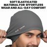 Allextreme Unisex Helmet Liner Skull Cap Reusable Unisex Sweat Head Wraps Cycling Running Bandanas for Men Women - (1Pc, Gray)