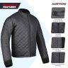 Allextreme Winter Liner for Riding Jacket Quilted Full Sleeved Thermal Running Softshell Windbreaker Jackets (2XL, Black)