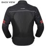 Allextreme TRIPPER Bike Riding Jacket Windproof Biker Mesh Fabric Armour Back Elbows Shoulders Protection Racer Motorcycle Gear Protector for Men (M, Red & Black)