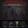 Allextreme TRIPPER Bike Riding Jacket Windproof Biker Mesh Fabric Armour Back Elbows Shoulders Protection Racer Motorcycle Gear Protector for Men (M, Red & Black)