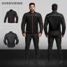 Allextreme TRIPPER Bike Riding Jacket Windproof Biker Mesh Fabric Armour Back Elbows Shoulders Protection Racer Motorcycle Gear Protector for Men (M, Red & Black)