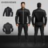 Allextreme TRIPPER Bike Riding Jacket Windproof Biker Mesh Fabric Armour Back Elbows Shoulders Protection Racer Motorcycle Gear Protector for Men (XL, Grey & Black)