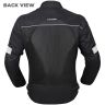 Allextreme TRIPPER Bike Riding Jacket Windproof Biker Mesh Fabric Armour Back Elbows Shoulders Protection Racer Motorcycle Gear Protector for Men (S, Grey & Black)