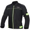 Allextreme TRIPPER Bike Riding Jacket Windproof Biker Mesh Fabric Armour Back Elbows Shoulders Protection Racer Motorcycle Gear Protector for Men (2XL, Neon Green & Black)