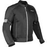 Allextreme TRIPPER Bike Riding Jacket Windproof Biker Mesh Fabric Armour Back Elbows Shoulders Protection Racer Motorcycle Gear Protector for Men (2XL, Grey & Black)