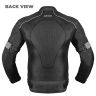 Allextreme TRIPPER Bike Riding Jacket Windproof Biker Mesh Fabric Armour Back Elbows Shoulders Protection Racer Motorcycle Gear Protector for Men (2XL, Grey & Black)