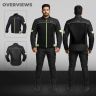 Allextreme TRIPPER Bike Riding Jacket Windproof Biker Mesh Fabric Armour Back Elbows Shoulders Protection Racer Motorcycle Gear Protector for Men (3XL, Neon Green & Black)