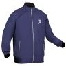 Allextreme GX01 Men's Windcheater with Front Zip Closure Full Sleeve Polyester Windbreaker Sports Winter Jacket for Gym Workout Running Travel Trekking (XL, Blue)