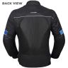 Allextreme TRIPPER Bike Riding Jacket Windproof Biker Mesh Fabric Armour Back Elbows Shoulders Protection Racer Motorcycle Gear Protector for Men (XL, Blue & Black)
