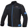 Allextreme TRIPPER Bike Riding Jacket Windproof Biker Mesh Fabric Armour Back Elbows Shoulders Protection Racer Motorcycle Gear Protector for Men (S, Blue & Black)