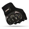 Allextreme Probiker Full Finger Riding Gloves with Hard Knuckle Shells for Motorbike Racing Biking Climbing (L, Black)
