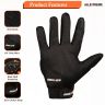 Allextreme Probiker Full Finger Motorcycle Riding Gloves with Hard Knuckle Protective Shells for Motorbike Racing Biking Climbing (XXL, Orange)