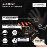 Allextreme Probiker Full Finger Motorcycle Riding Gloves with Hard Knuckle Protective Shells for Motorbike Racing Biking Climbing (XXL, Orange)