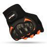Allextreme Probiker Full Finger Motorcycle Riding Gloves with Hard Knuckle Protective Shells for Motorbike Racing Biking Climbing (XXL, Orange)
